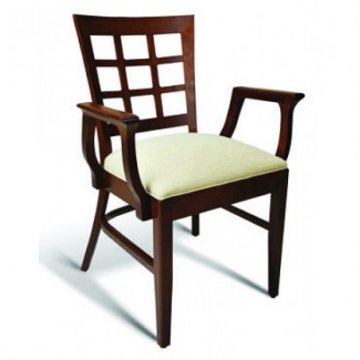 Eco Friendly Restaurant Beech Solid Wood Arm Chair CC117 Series