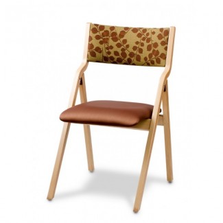 European Beech Solid Wood Restaurant Stackable Chairs Holsag Milan Folding Chair - Horizontal Stacker
