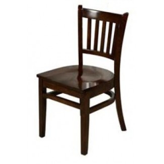 Solid Wood Vertical Back Dining Chair - Walnut WC102-WA 