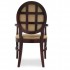 European Beech Solid Wood Restaurant Chairs Holsag Bristol Arm Chair with Lattice Back