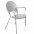Italian Wrought Iron Restaurant Chairs Sole Arm Chair