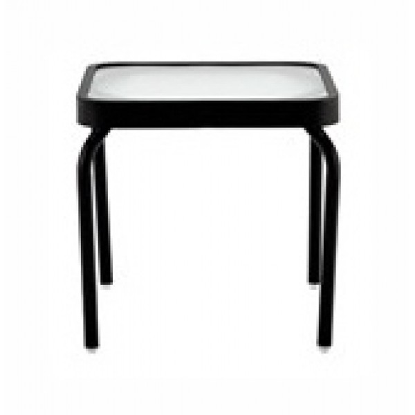 18" Square Acrylic Top Side Table