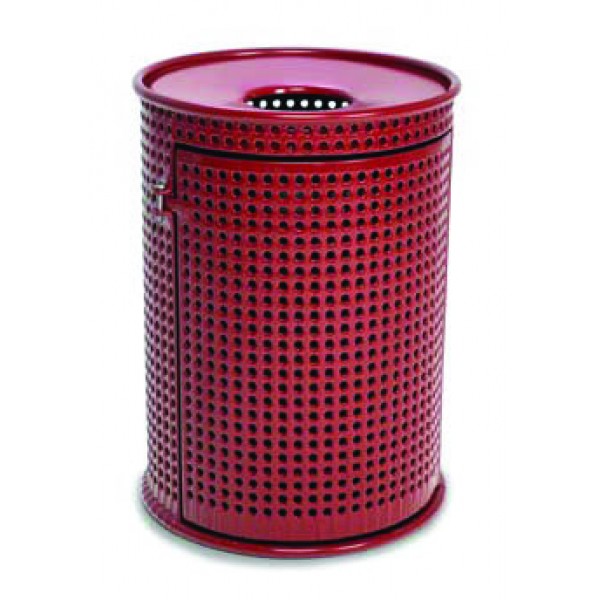 32 Gallon Plastisol Trash Can with Side Door