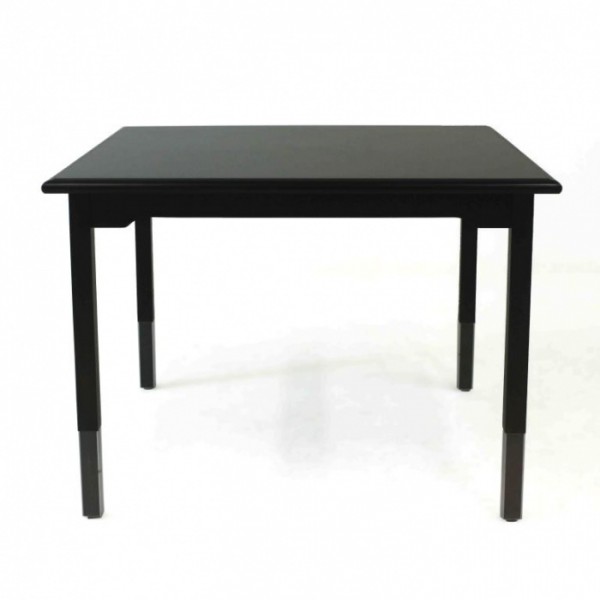 34" Straight Leg Dining Table with Metal Ferrules