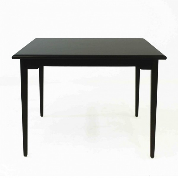 38" Tapered Leg Dining Table with Metal Ferrules