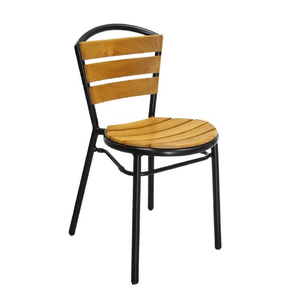 Aluminum And Wood Composite Restaurant Side Chairs Aluminum Side Chair AL-308TK 