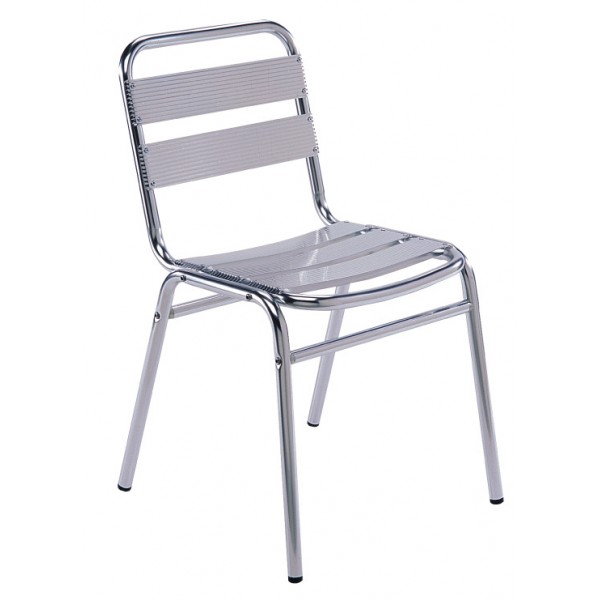 Aluminum Side Chair With Aluminum Slats AL01 