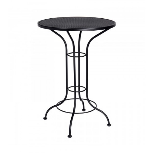 30" Round Bistro Bar Height Table - Mesh Top
