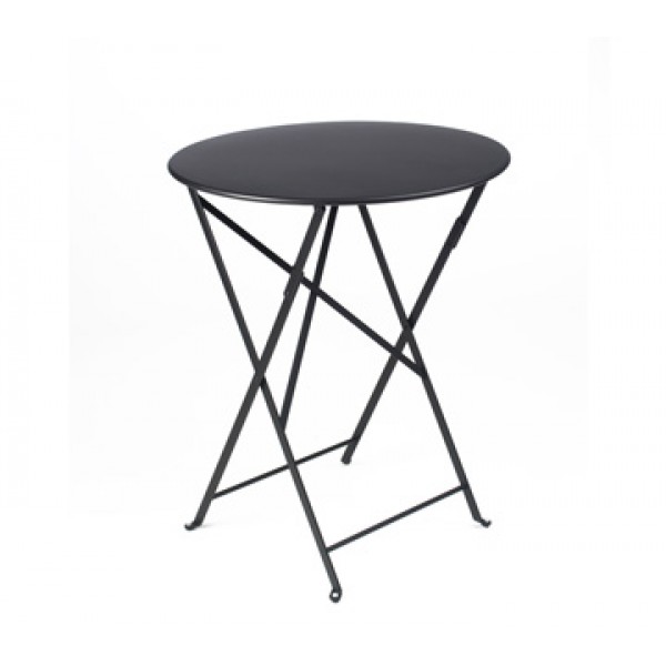 24" Round Bistro Folding Table without Parasol Hole
