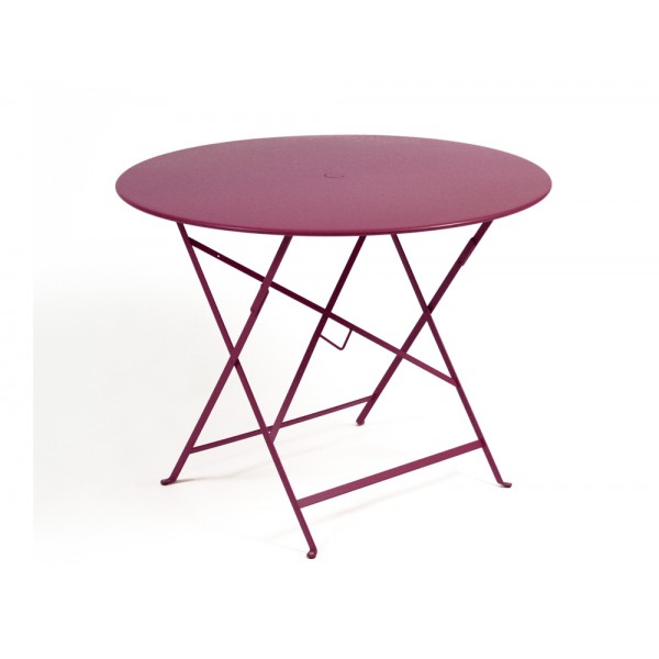  38" Round Bistro Folding Table with Parasol Hole