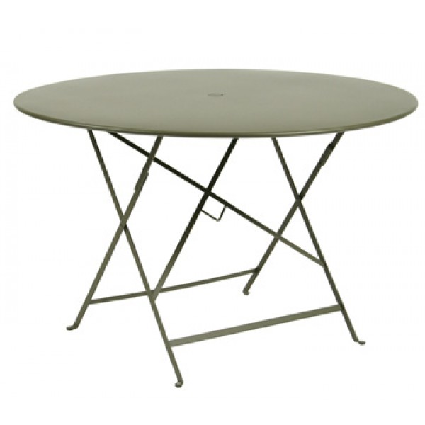 46" Round Bistro Folding Table with Parasol Hole