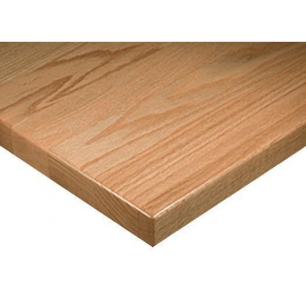 Commercial Restaurant Table Tops 24" Square Solid Wood Economy Plank Table Top