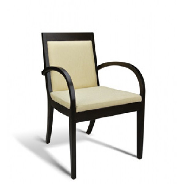 Eco Friendly Restaurant Beech Solid Wood Arm Chair METROPOLITAN Series 