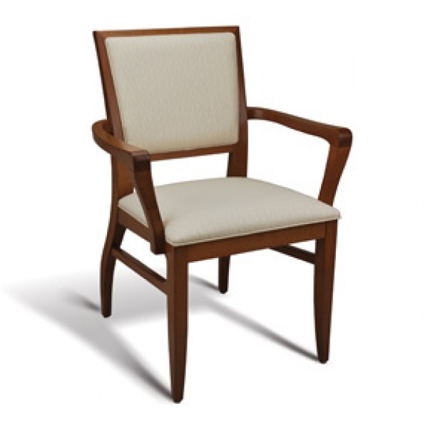 Eco Friendly Restaurant Beech Solid Wood Arm Chair NORFOLK Series 