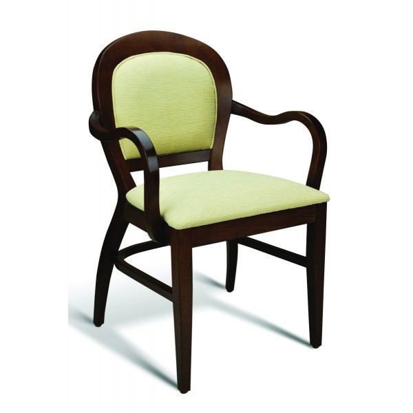 Eco Friendly Restaurant Beech Solid Wood Arm Chair SUTTON Series