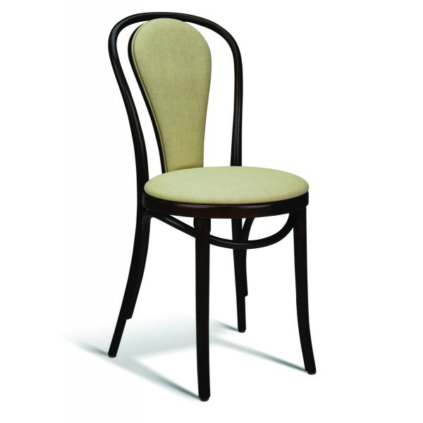 Eco Friendly Restaurant Beech Solid Wood Side Chair 118 Series