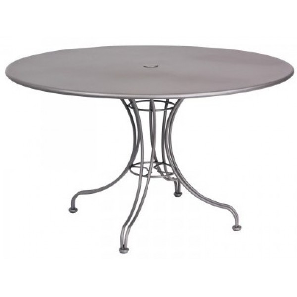 Wrought Iron Restaurant Tables Solid Ornate 48" Round Table