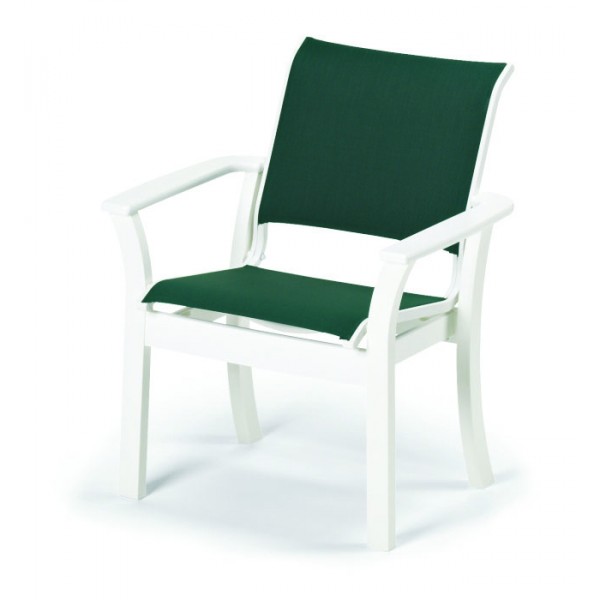 Windward Sling Stacking Resin Cafe Arm Chair