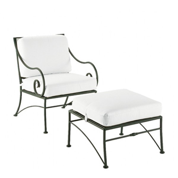 Wrought Iron Hospitality Lounge Chairs Sheffield Lounge Chair with Cushions