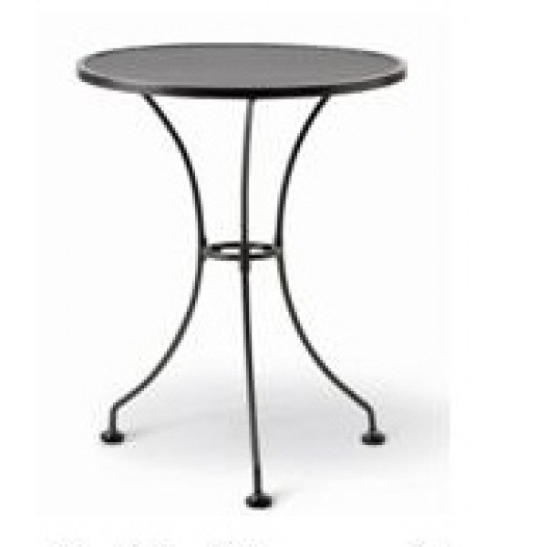 Wrought Iron Restaurant Tables 24" Round Mesh Top Table