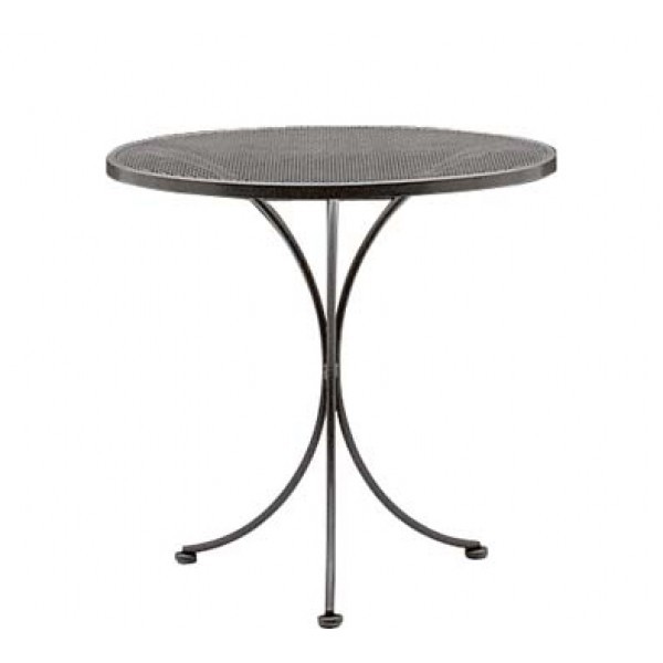 Wrought Iron Restaurant Tables Bistro Mesh 30" Round Table 