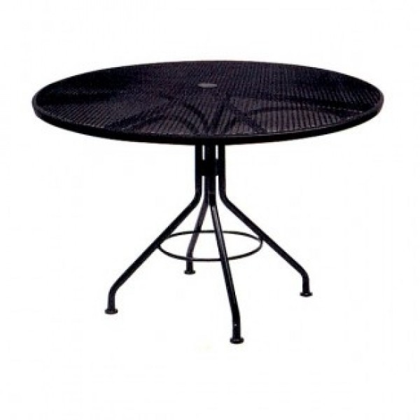 Wrought Iron Restaurant Tables Contract Mesh 30" Round Table 