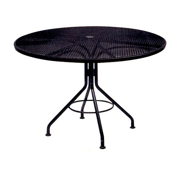 Wrought Iron Restaurant Tables Contract Mesh 48" Round Table
