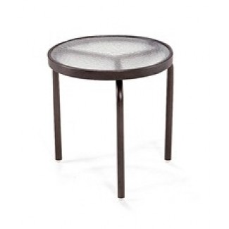18" Round Acrylic Top Side Table M1018