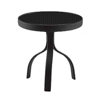 18" Round Deluxe End Table with Patterned Aluminum Top 826604