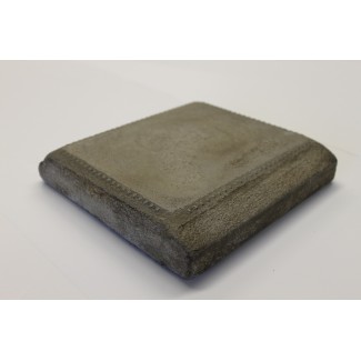 24" Square Concrete Artisan Table Top with Rebar Edge
