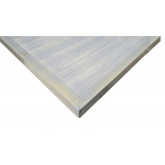 30" Round Coastal Wood Plank Table Top