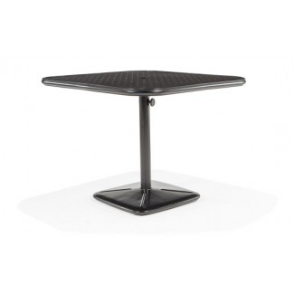 36" Square Dining Cafe Table with Umbrella Hole and Cast Plug