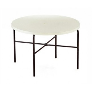 42" Round Slate Fiberglass Top Dining Table M1142-6