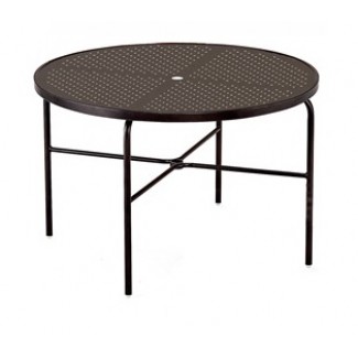 48" Round Stamped Aluminum Top Dining Table M1048-ST