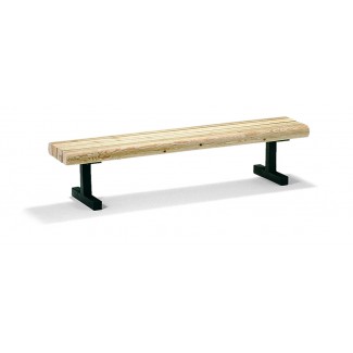 6' In-Ground Mount Backless Commercial Bench - Douglas Fir M127-6