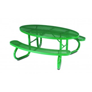 6' Oval Plastisol Portable Table