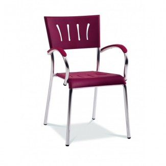 Lauderdale Stacking Arm Chair with Polypropylene Seat and Back