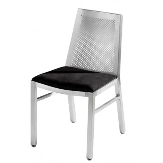 Micah Side Chair with Upholstered Seat and Waffle Back