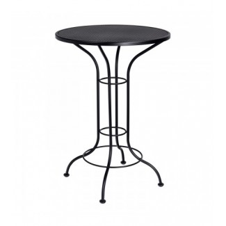Contract Mesh 30" Round Bar Height Bistro Table