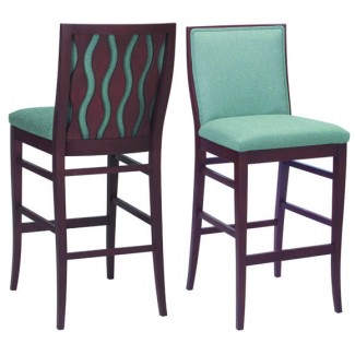Beechwood Bar Stool BS-473UR with Picture Back