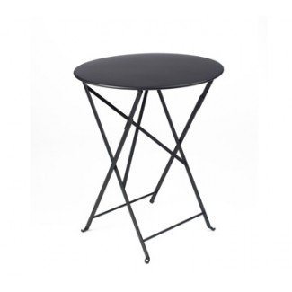 24" Round Folding Bistro Table without Parasol Hole