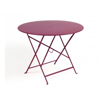 38" Round Folding Bistro Table with Parasol Hole