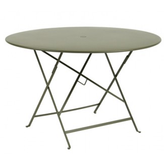 46" Round Folding Bistro Table with Parasol Hole