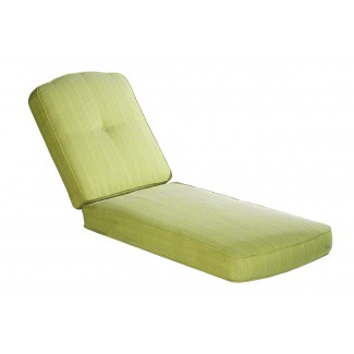 Box Chaise Lounge Cushion with Button Back Dome Top