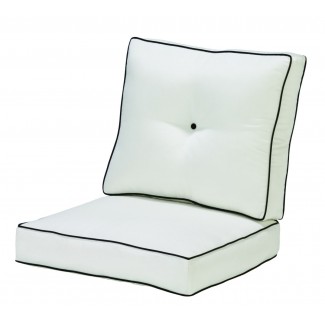 Box  Dining Chair Cushion with Double Welt