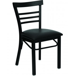 Cafe Ladder Back Metal Dining Chair