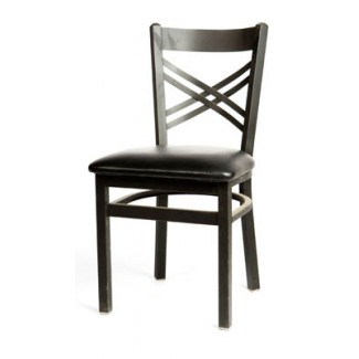 Cross Back Metal Dining Chair SL2130