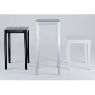 Emeco 14" Square Aluminum Occasional Table - 18" High