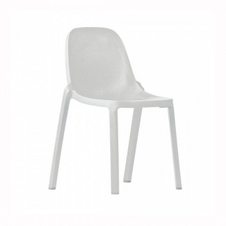 Broom Recycled Restaurant Chair in White