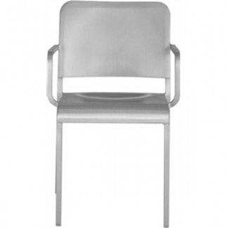 20-06 Aluminum Arm Chair - Hand Brushed
